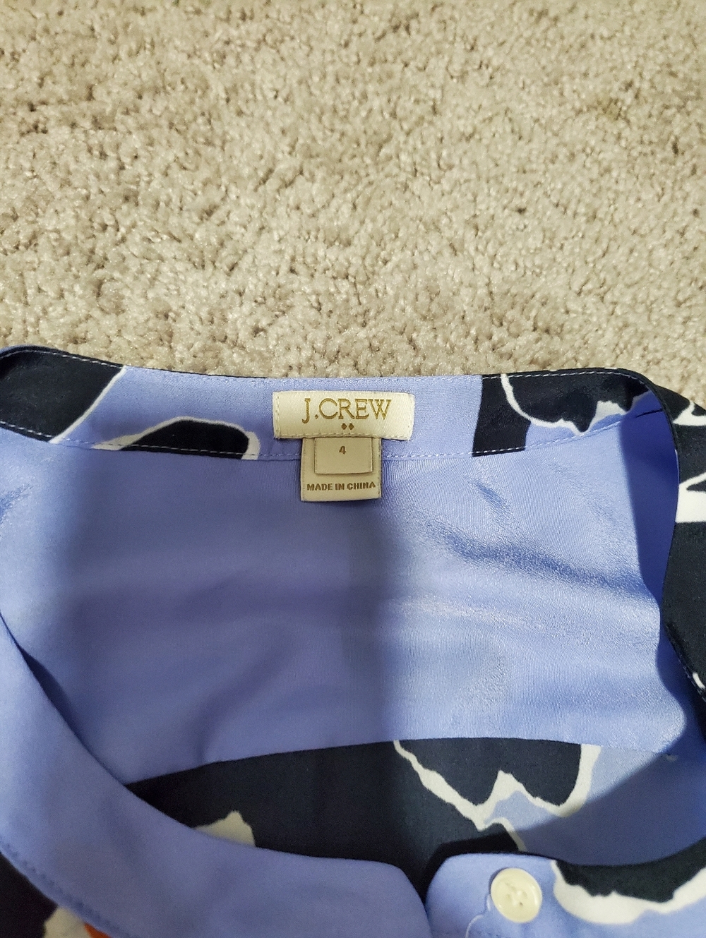 J. Crew Factory Floral Top Size 4 - Picture 2 of 5